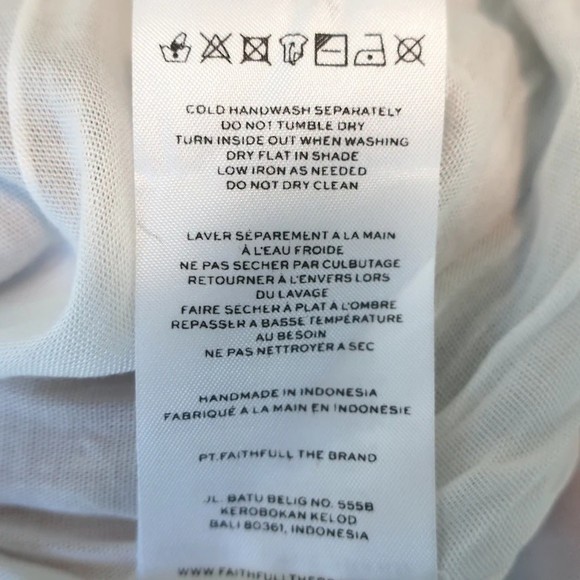 Faithfull The Brand Maxi Dress Anisha Floral Print Cotton Size Extra Small NEW - Picture 8 of 8